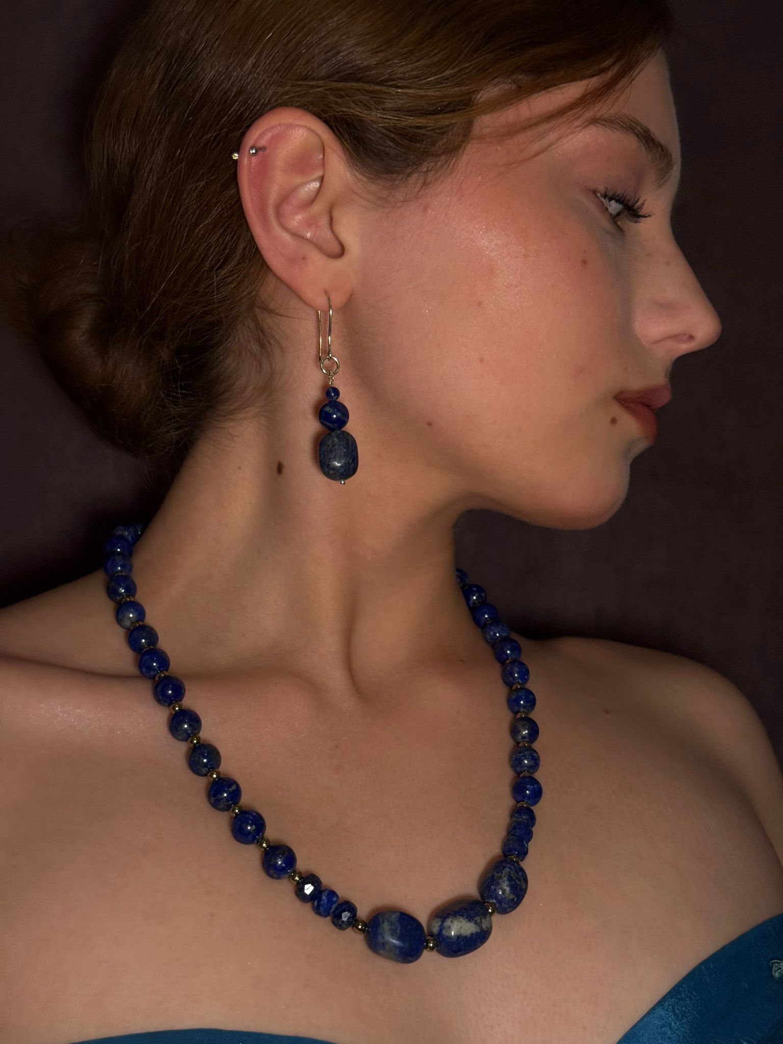 Caelia – Lapis Lazuli Küpe