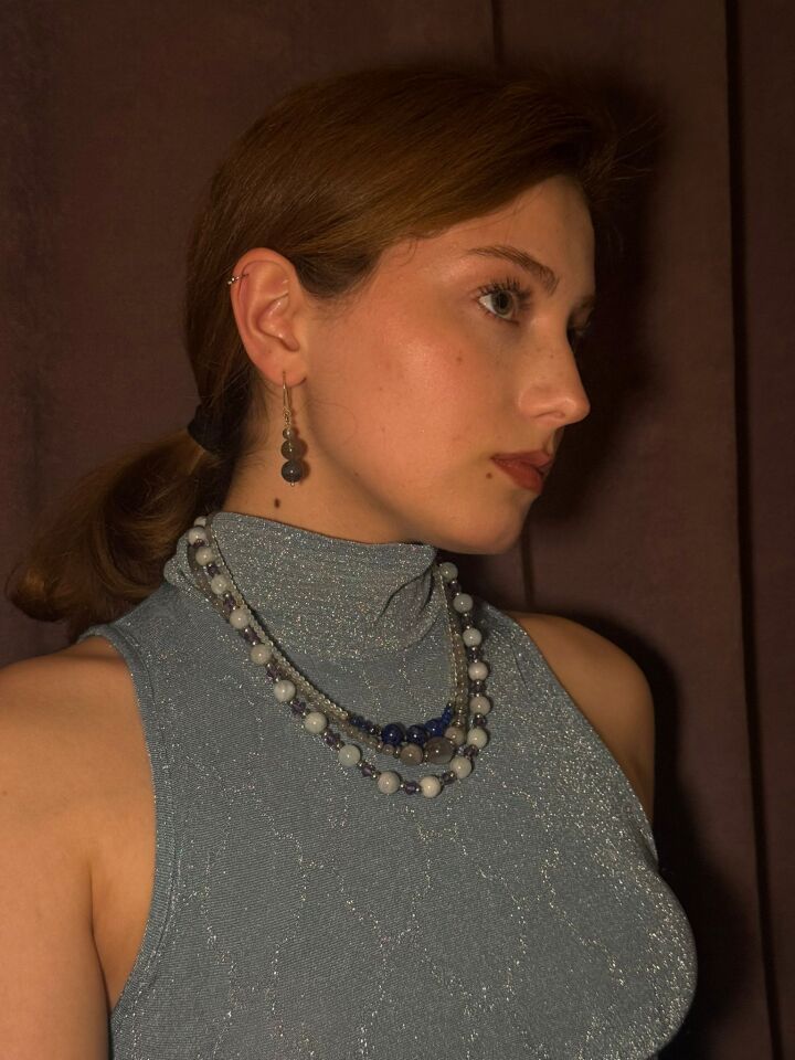 Nyx – Labradorit Küpe