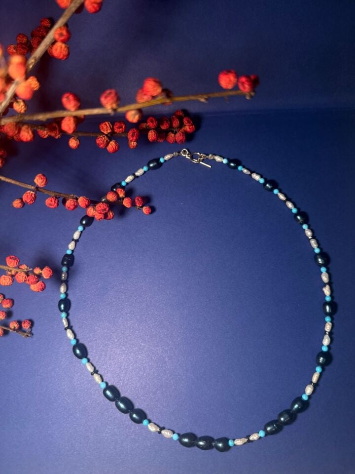 Celeste – İnci & Turkuaz Kolye