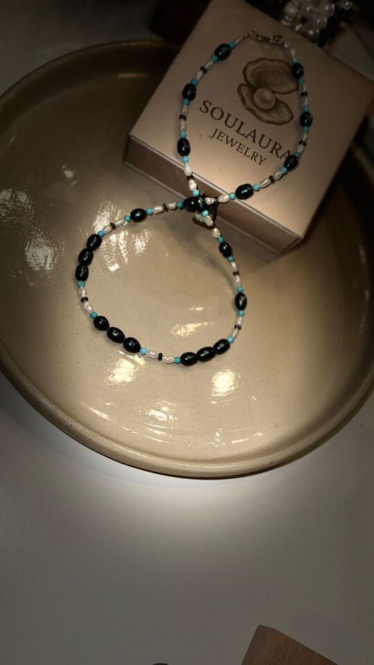 Celeste – İnci & Turkuaz Kolye