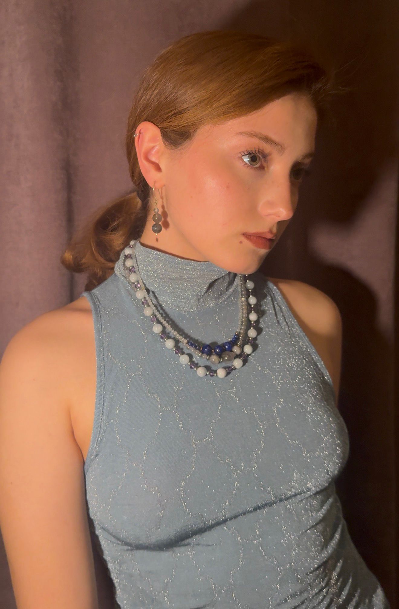 Theia – Labradorit & Lapis Lazuli Kolye