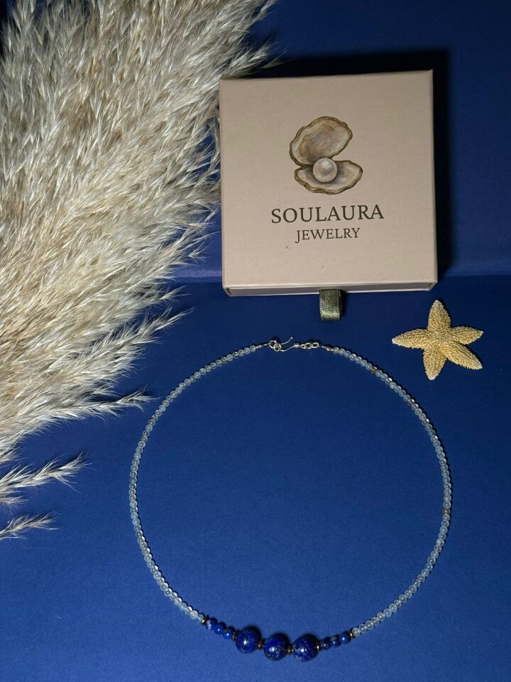 Theia – Labradorit & Lapis Lazuli Kolye