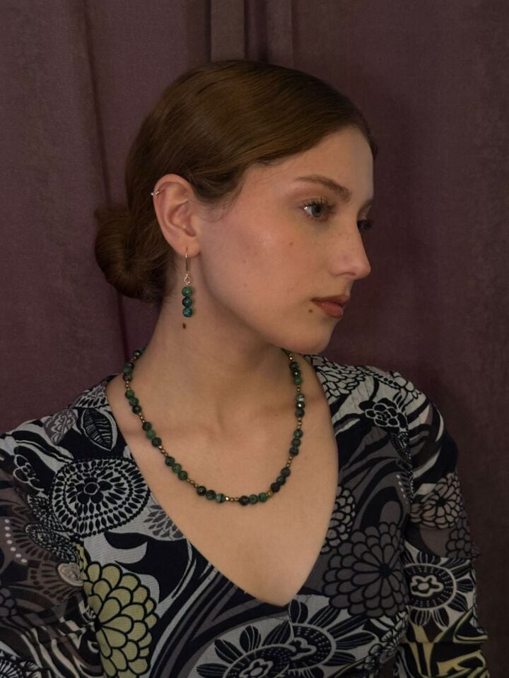 Ahu – Anyolit & Hematit Kolye