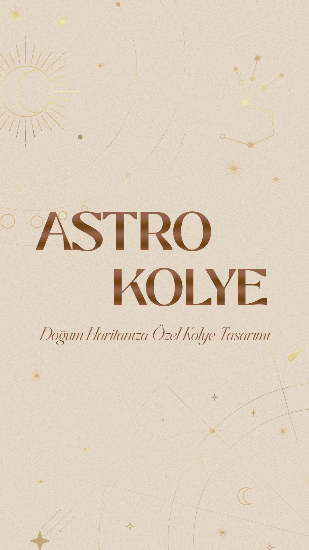 Astro Kolye - Doğum Haritanıza Özel Doğal Taş 925 Gümüş Kolye Tasarımı