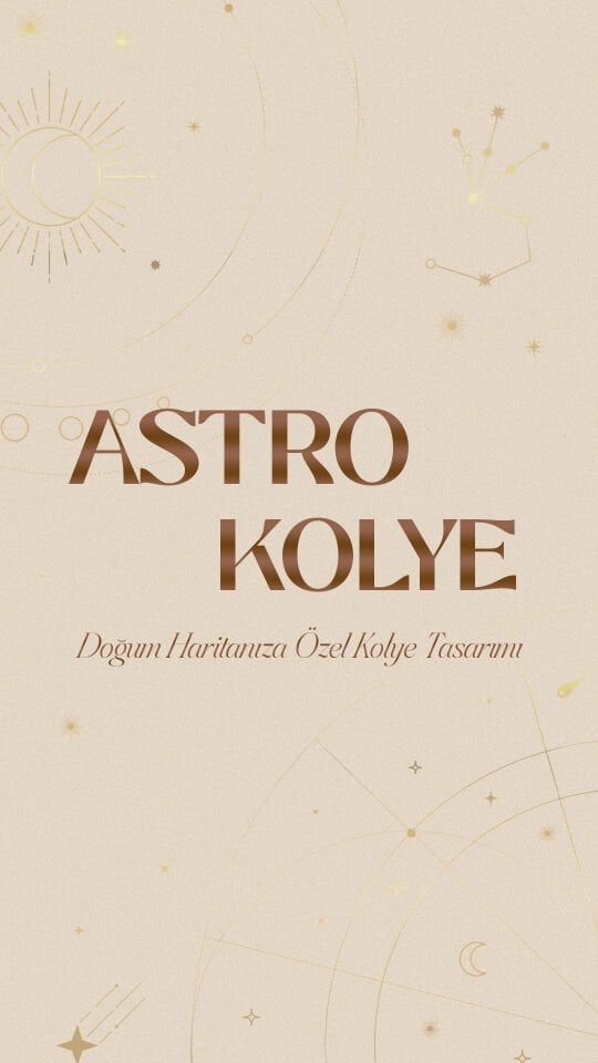 Astro Kolye - Doğum Haritanıza Özel Doğal Taş 925 Gümüş Kolye Tasarımı