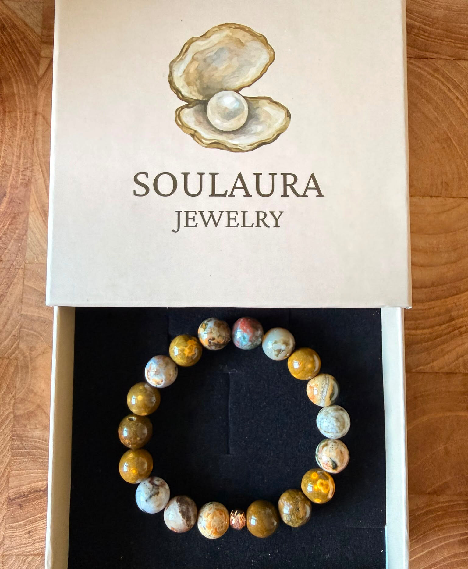 EARTH MOSAİC OCEAN JASPER BİLEKLİK
