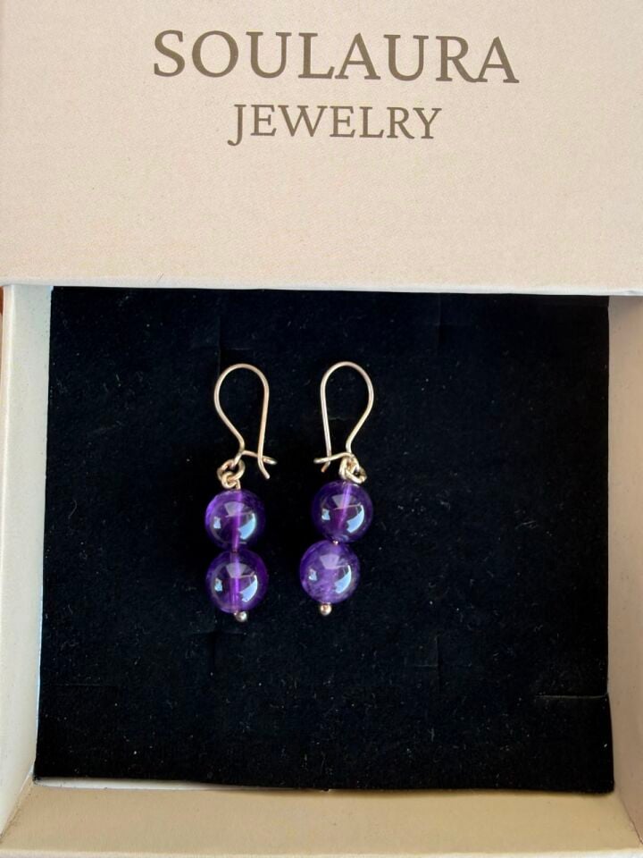 Violet – Ametist Küpe
